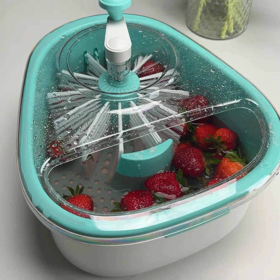 Fruit and Vegetable Soft Bristle Washer, as shown in our video