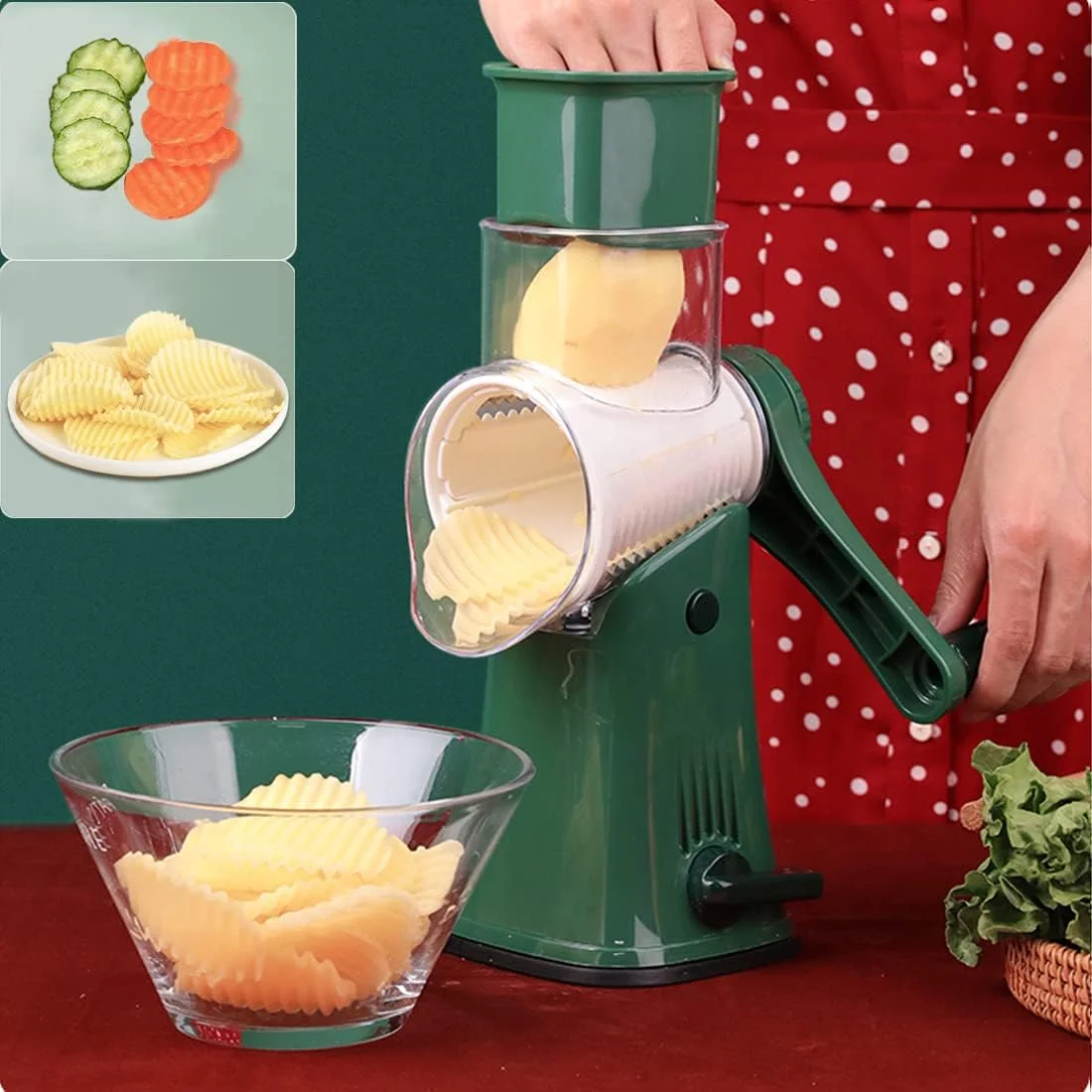 BNUNWISH Manual Rotary Cheese Grater (detail 2)