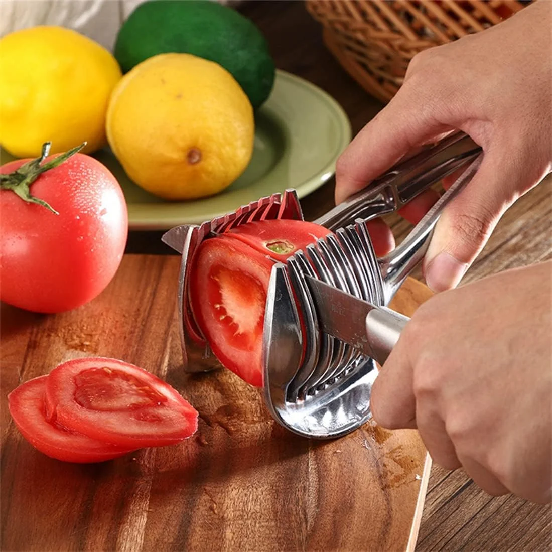 Dycica Stainless Steel Onion Holder Slicer Guide (detail 3)