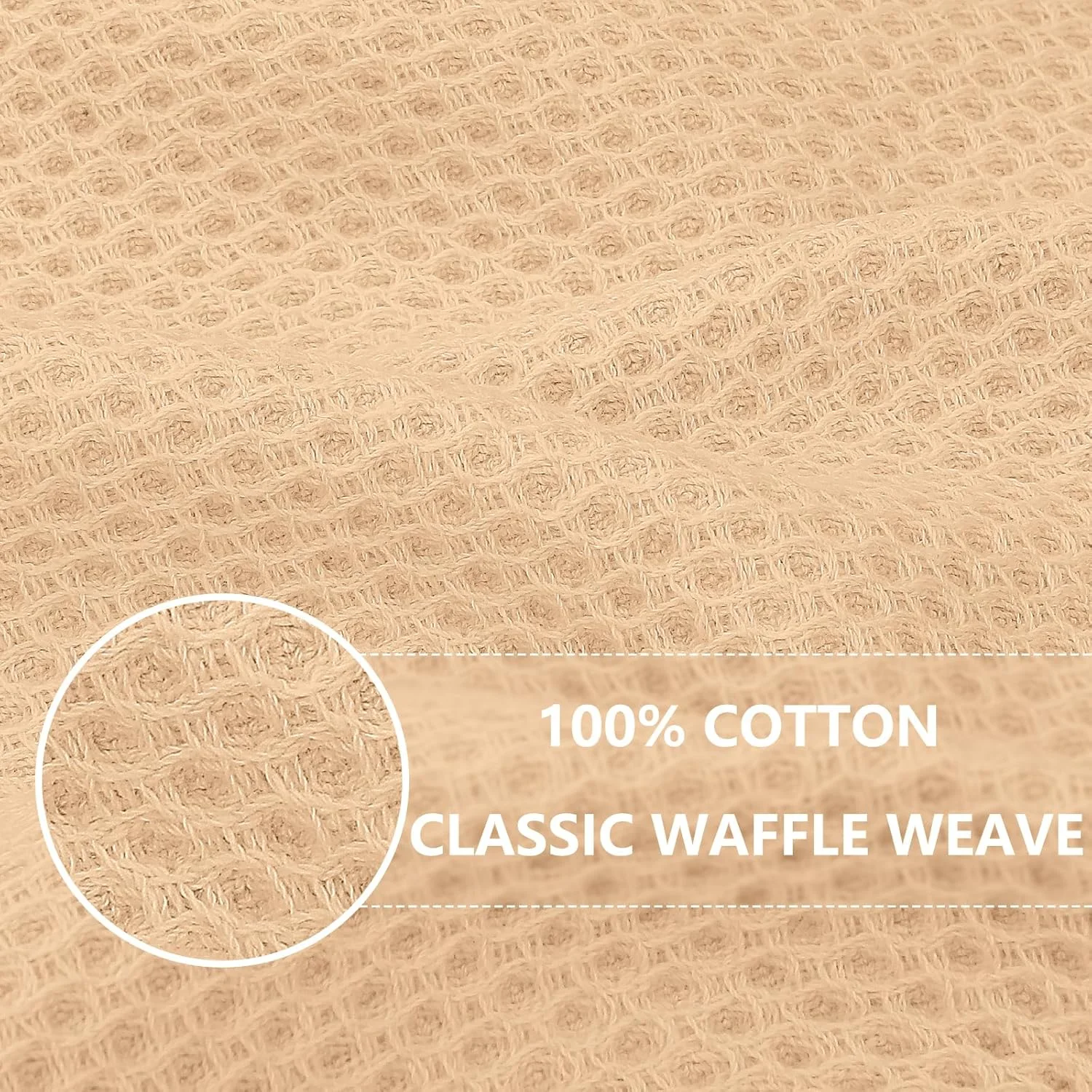 Homaxy Cotton Waffle Weave Kitchen Dish Cloths (detail 1)