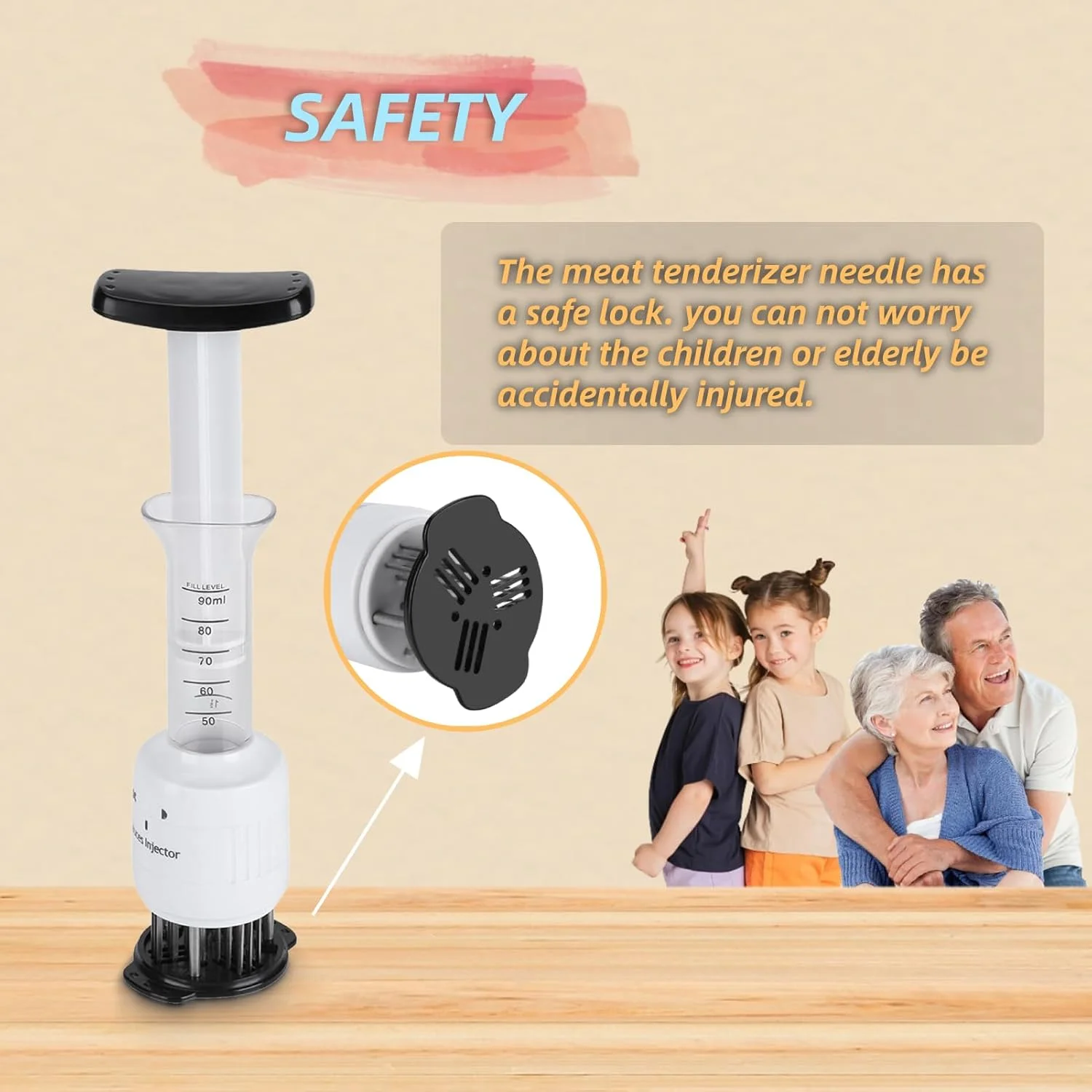 Lazmin Stainless Steel Marinade Meat Injector (detail 3)