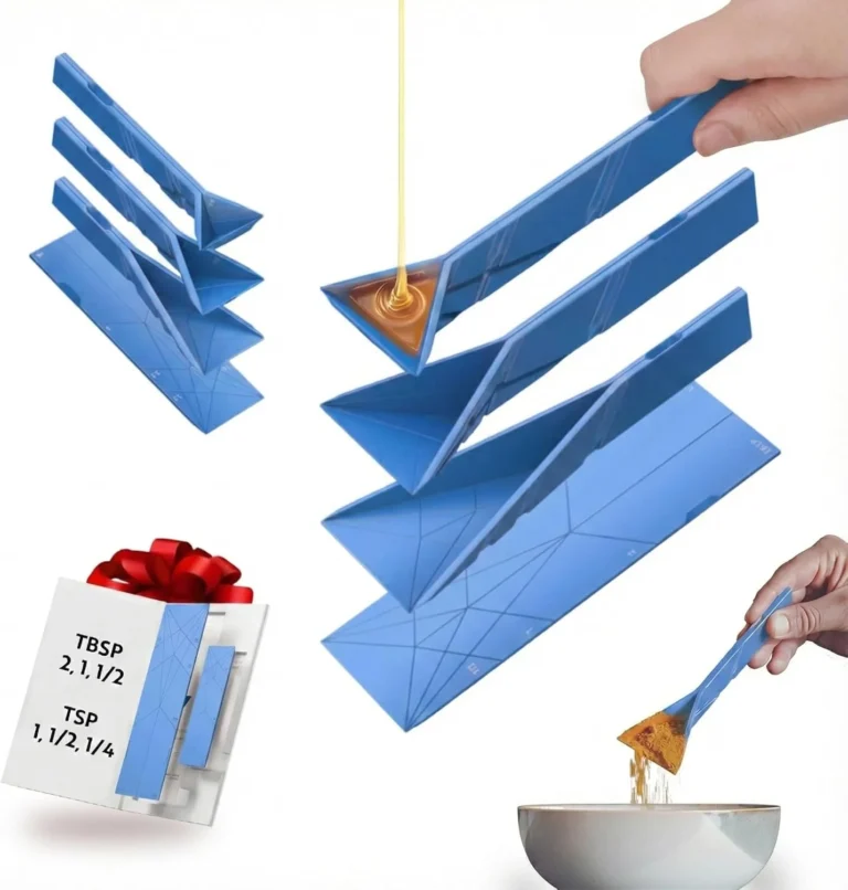 Polygons Flat 3-in-1 Folding Measuring Spoons (hero)