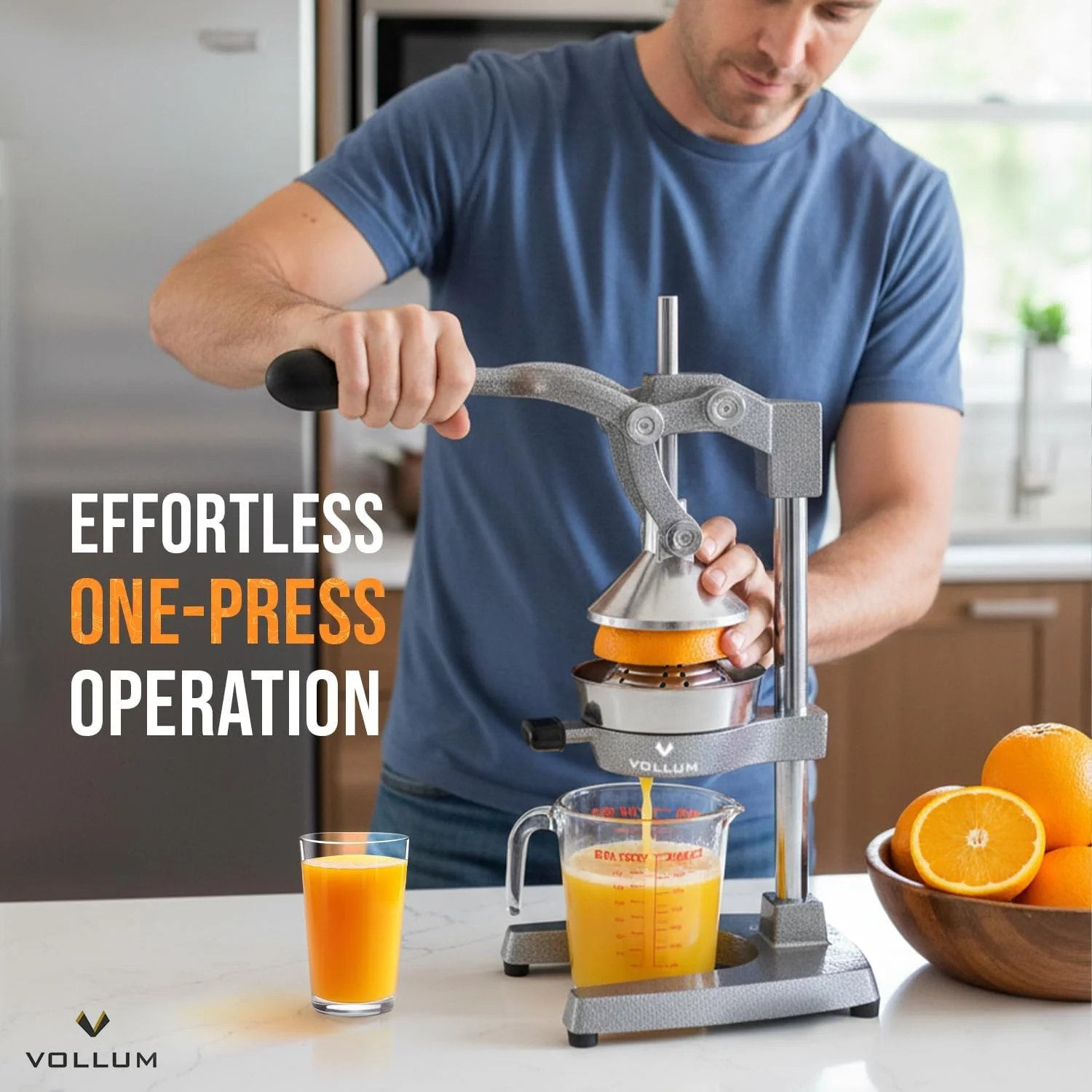 Vollum Hand Press Manual Citrus Juicer (detail 2)