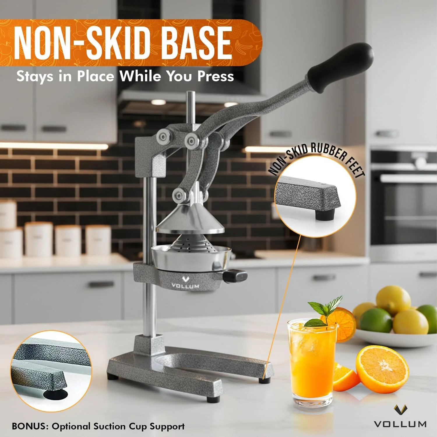 Vollum Hand Press Manual Citrus Juicer (detail 3)